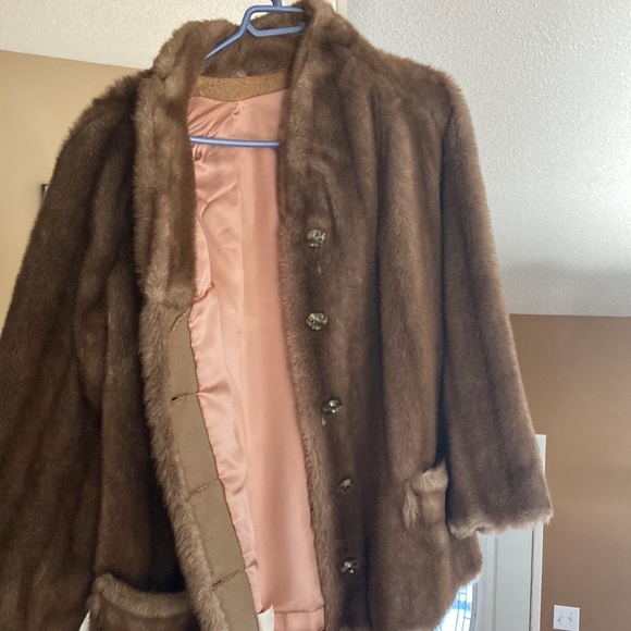 Vintage Faux Fur Coat - Picture 2 of 3